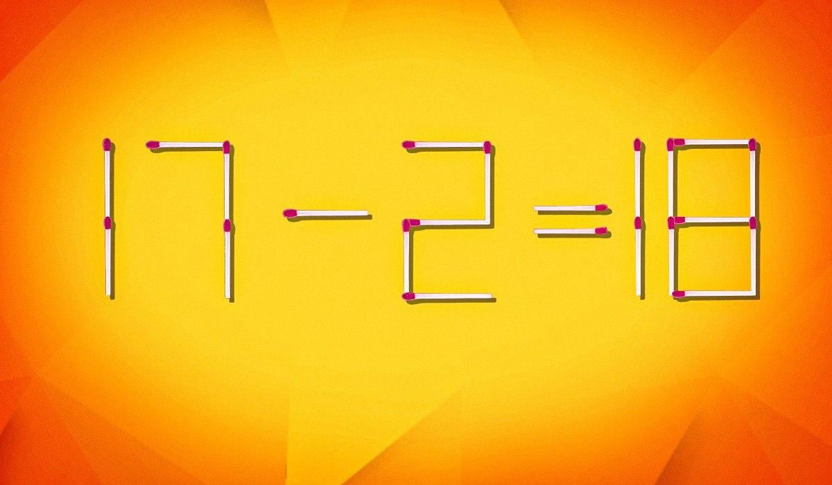 Kam přesunout 1 zápalku, aby byla rovnost správná: fascinující logická hra