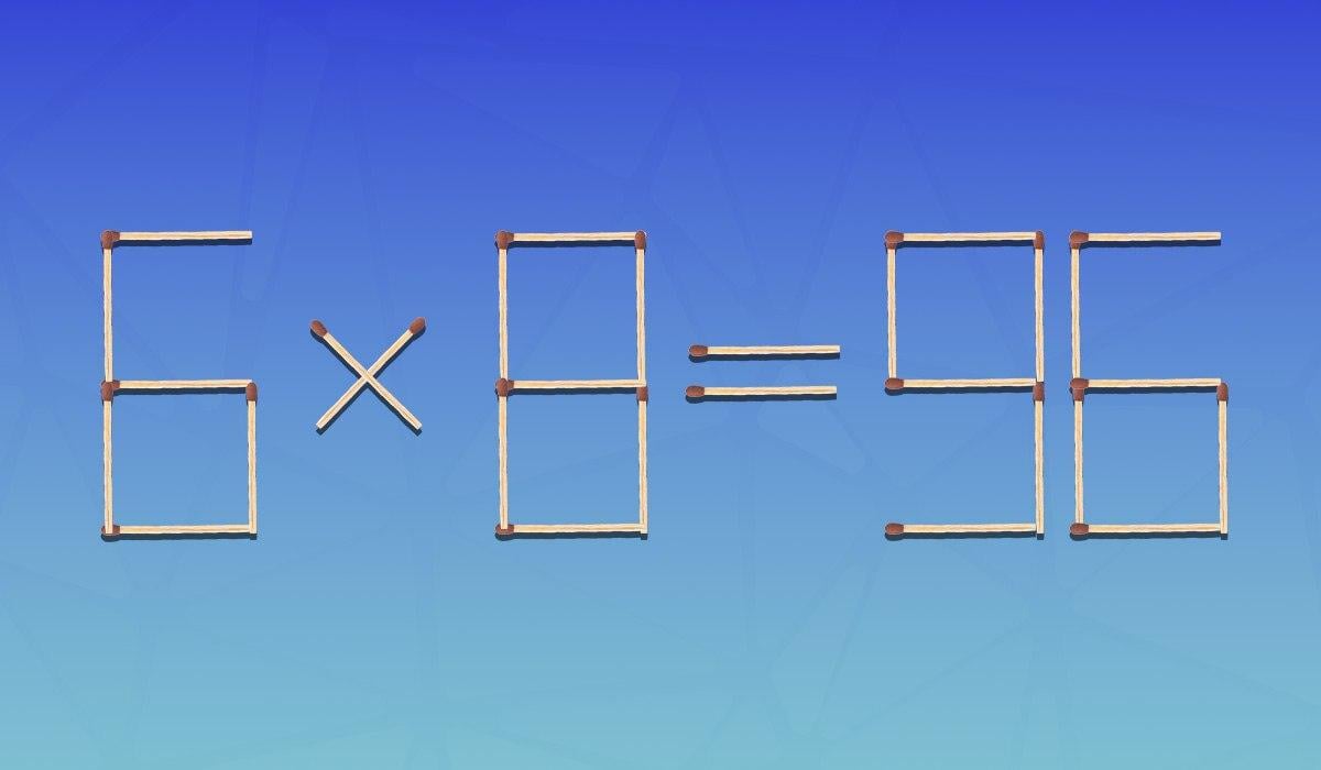 Rychlý IQ test: musíte odstranit dvě shody, aby byla rovnost správná.